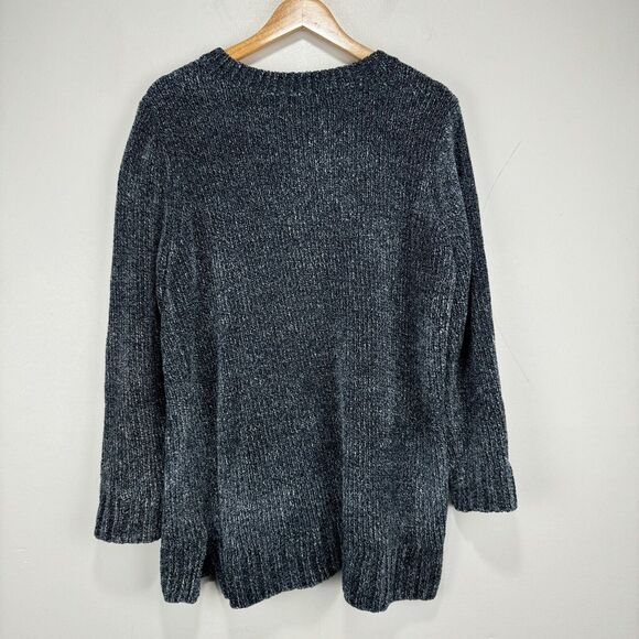 Orvis Sweater Pullover‎ Women XL Extra Large Gray V-Neck Warm Super Soft Casual - Picture 5 of 7
